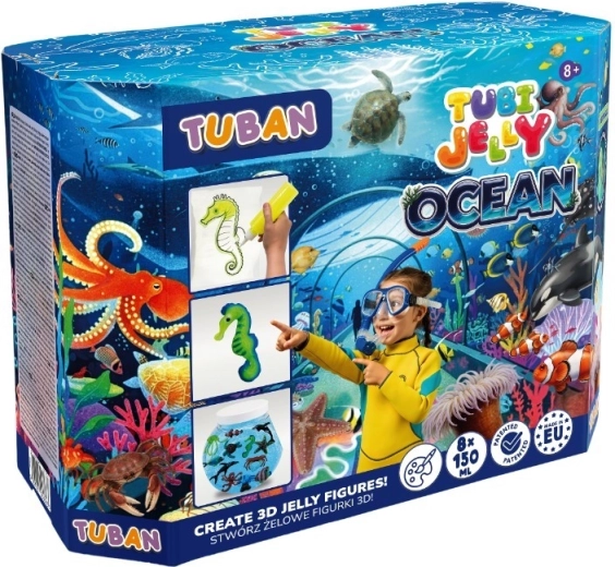 Tubi Jelly Ocean sada s velkým akváriem (8 barev)