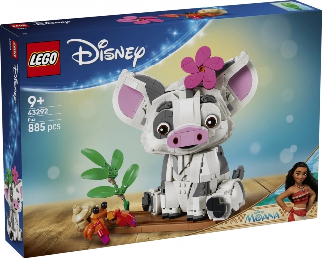 LEGO Disney Vaiana – Pua, pohyblivá figurka prasátka