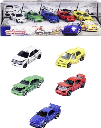 Majorette Japan Series – sada 5 kovových autíček 1:64
