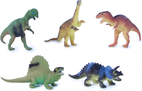 Sada gumových dinosaurů 12 cm – 5 kusů