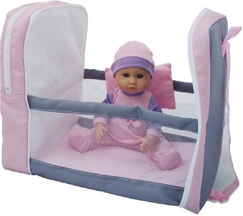 Panenka s batůžkem a postýlkou Bambolina