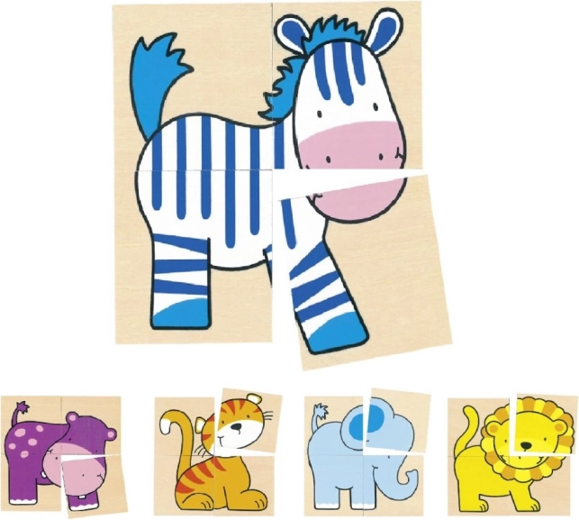 Goki skládačka a pexeso Divoká zvířata