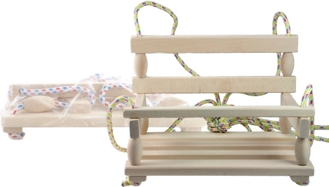 Dřevěná houpačka – přírodní