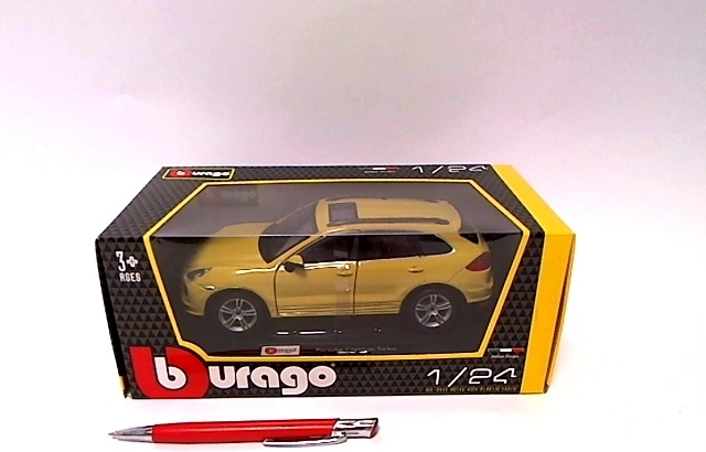 Bburago Porsche Cayenne Turbo žlutý 1:24