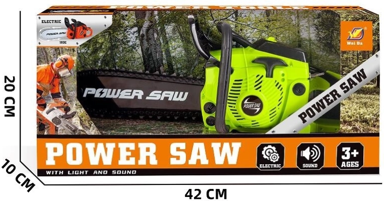 Dětská řetězová pila se světlem a zvukem