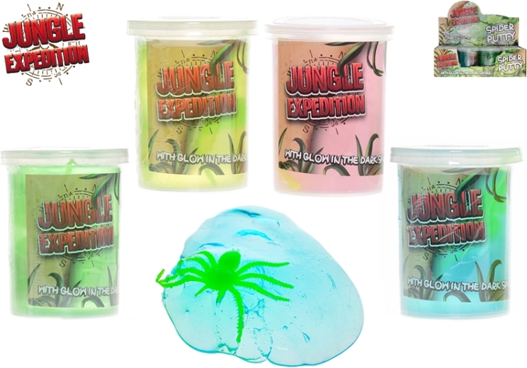 Jungle Expedition svítící sliz s pavoukem 115 g