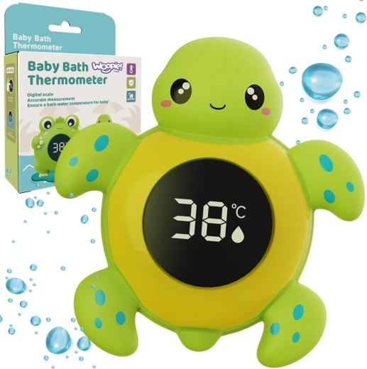 Woopie Baby koupací teploměr 2 v 1 želva