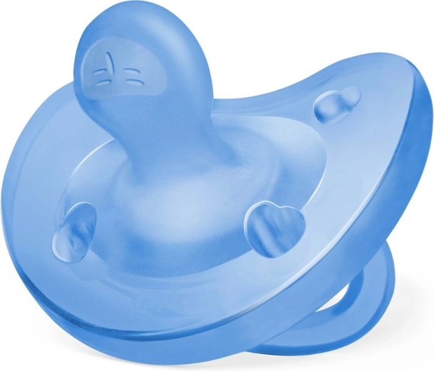 Chicco Physio Soft celosilikonový dudlík pro kluky 6–16 měsíců 1 ks