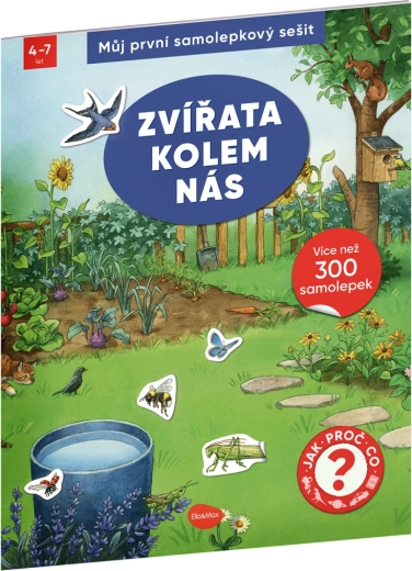 Můj první samolepkový sešit – zvířata kolem nás
