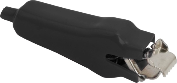 Extra velká krokosvorka s černou PVC izolací 70 mm