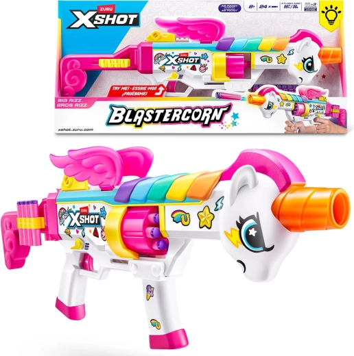 X-SHOT Blastercorn Series 1 Rizz – dětský pěnový blaster (24 nábojů)