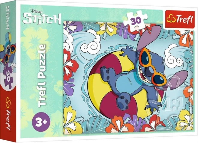 Puzzle Lilo a Stitch na dovolené Trefl