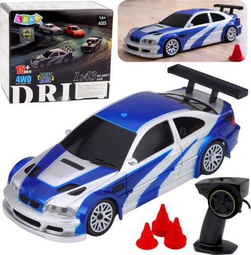 RC driftovací auto E46 4WD 1:43 s pachoľky
