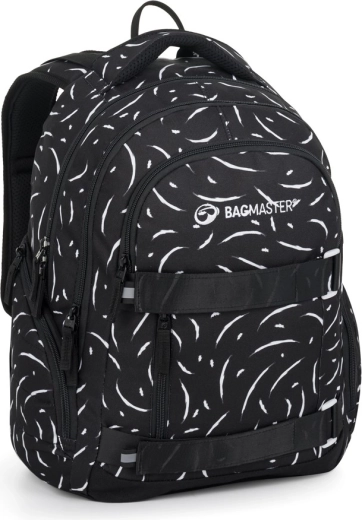 Bagmaster studentský batoh Nomad 25 A černo-bílý