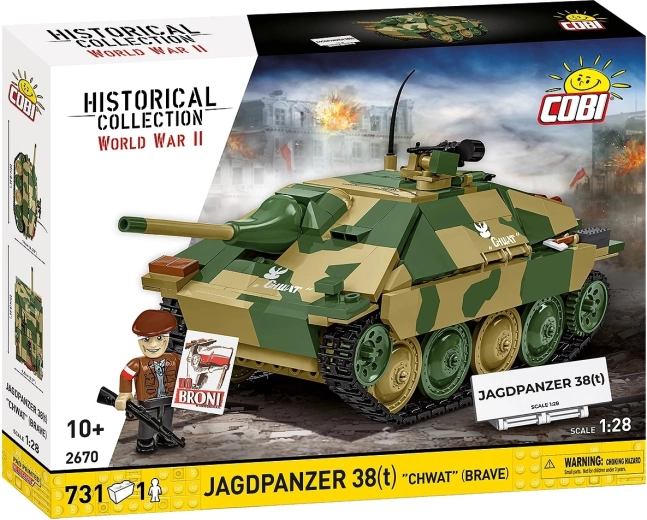 Stavebnice COBI Jagdpanzer 38(t) "Chwat" – tankový stíhač 1:28