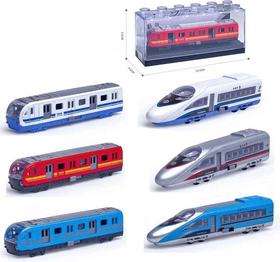 Kovový model vysokorychlostního vlaku 1:64 – více druhů