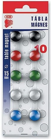 Magnety 15 mm, sada 10 ks