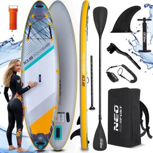 Nafukovací paddleboard AQUASURF 10'6 (320 × 84 × 15 cm) se sadou Neo‑Sport