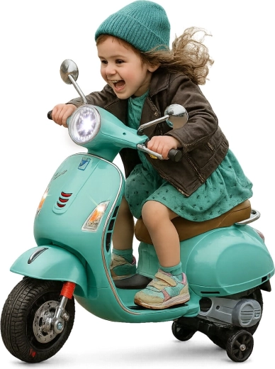 Dětské elektrické vozítko Vespa GTS 125 mátově zelené