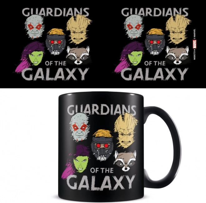 Hrnek Strážci Galaxie Sketched Faces 315 ml