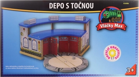 Maxim depo s točnou pro čtyři lokomotivy