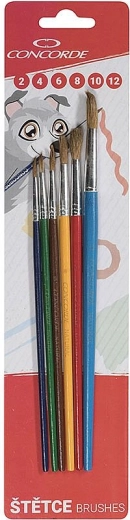 Sada kulatých štětců CONCORDE Color, 6 ks