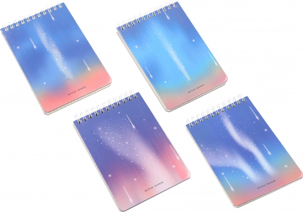 Poznámkový blok na spirále 10 × 14 cm, 80 stran – Zodiac