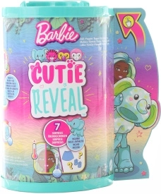 Barbie Cutie Reveal Chelsea džungle – panenka v plyšovém kostýmu s překvapeními