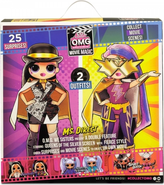 L.O.L. Surprise! OMG Movie Magic panenka Ms. Direct (velká ségra) – 25 překvapení