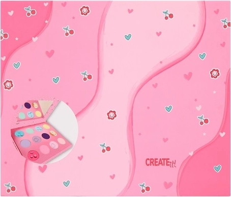 Create It! pastelová paletka očních stínů s zrcátkem (12 odstínů)