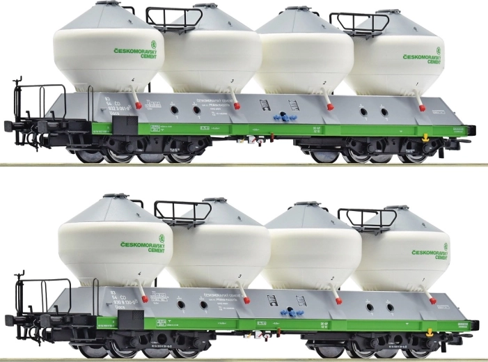 Roco sada 2 silo vozů Uacs ČD (H0)