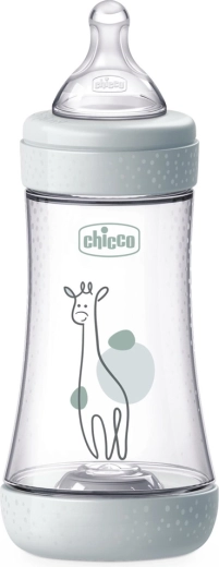 Chicco antikoliková kojenecká láhev Perfect5 240 ml, střední průtok 2m+