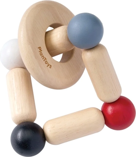 PlanToys kontrastní chrastítko čtverec
