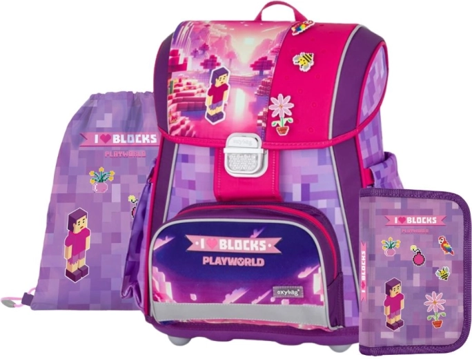 Školní set 3 ks Premium Playworld Girl od Oxybag
