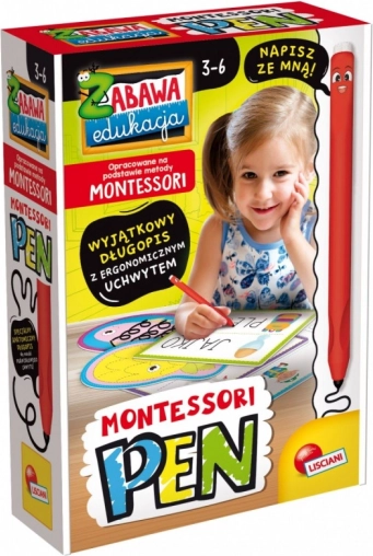 Montessori sada – ergonomické pero s 32 tabulkami
