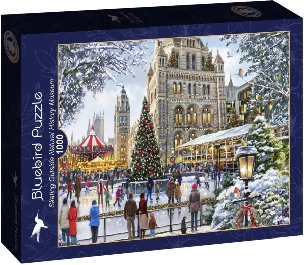 Bluebird puzzle Bruslení před Přírodovědným muzeem 1000 dílků