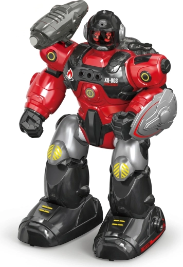Robot hasič na dálkové ovládání stříkající vodu 40 cm