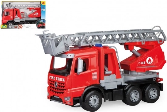 Hasičské auto MERCEDES-BENZ Arocs se žebříkem a vodním dělem