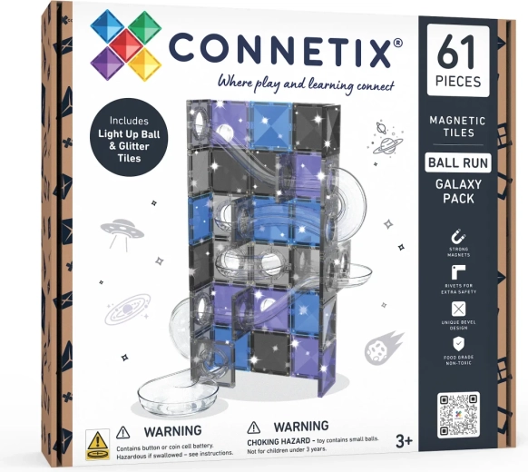 Connetix kuličková dráha Galaxy 61 dílků