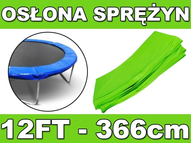 Ochranný kryt pružin SKYRAMIZ pro zahradní trampolínu 366 cm (12 ft) – zelený