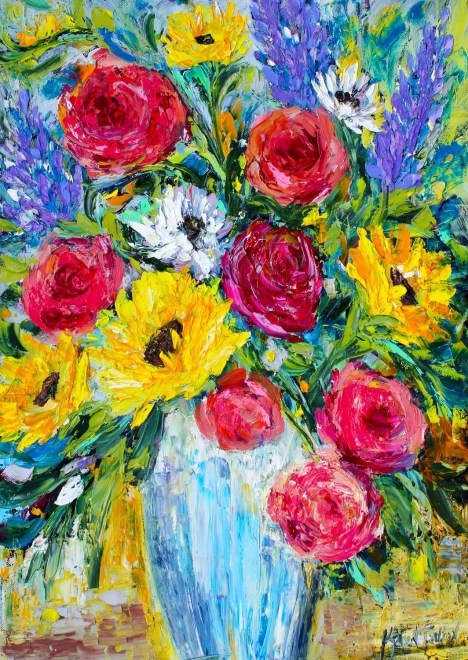 Užijte si Puzzle Věčné květy 1000 dílků