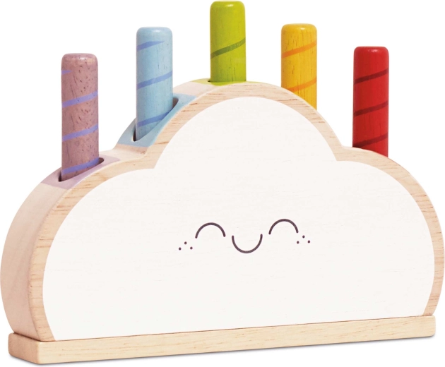 Le Toy Van dřevěný duhový obláček – první hra pro děti