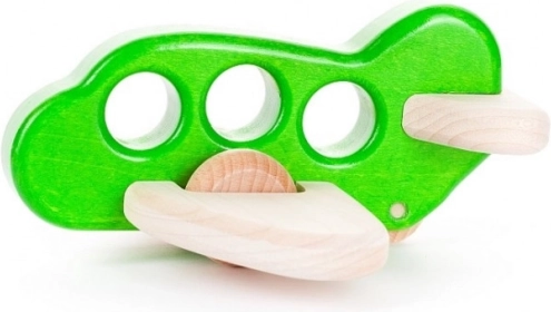 Bajo dřevěné letadlo zelené