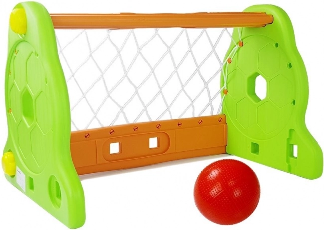 Dětská fotbalová branka zeleno-oranžová