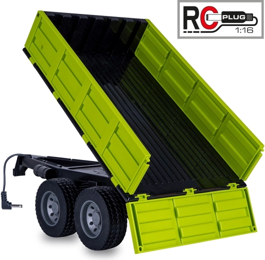 JAMARA sklápěcí přívěs pro RC traktor 1:16 světle zelený
