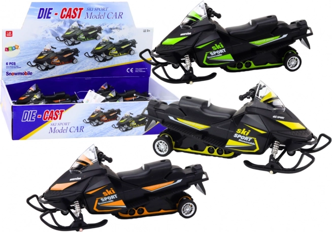 Sněžný skútr na setrvačník 1:34 se světly a zvuky