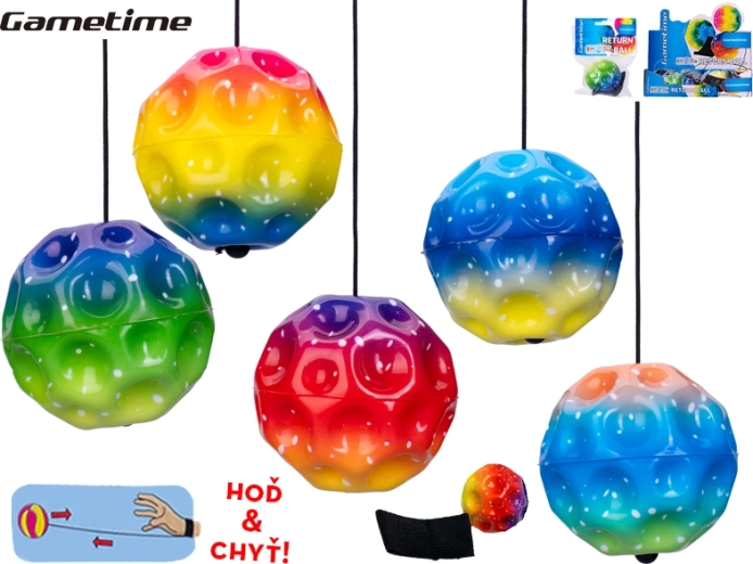 Pěnový vracející se míček na gumičce pro děti