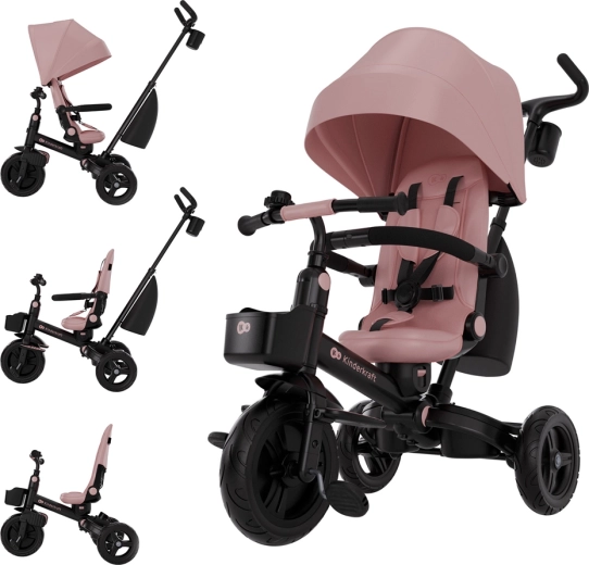 Kinderkraft Aveo 2 plus tříkolka růžová