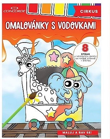 Omalovánky s vodovkami CONCORDE Cirkus A4