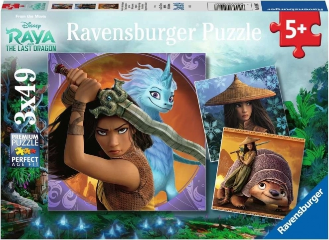 Puzzle RAVENSBURGER Raya a drak 3×49 dílků